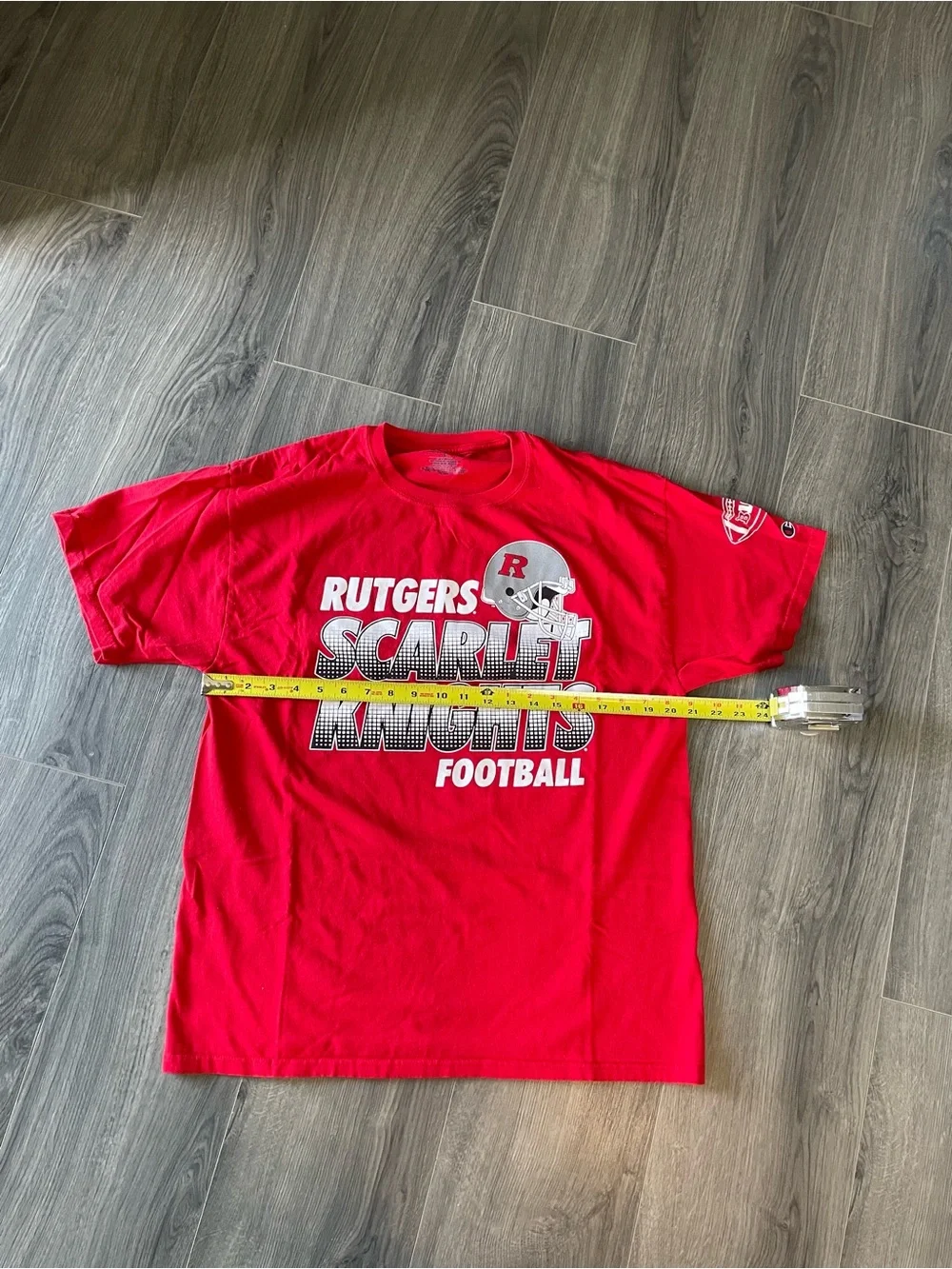 Red Rutgers University Scarlet Knights Football t-shirt Men’s size large Vintage - Picture 4 of 6